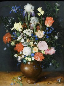 Boeket in een kleivaas, circa 1609