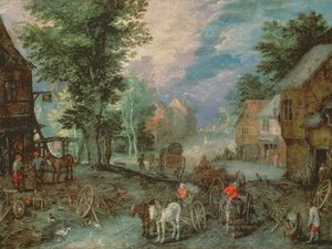 Ingang van een Dorp