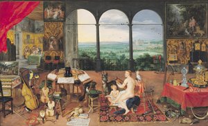 Gehoor, 1617 door Jan the Elder Brueghel