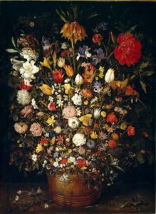 Groot boeket bloemen door Jan the Elder Brueghel