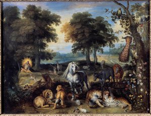 Het Aards Paradijs door Jan the Elder Brueghel