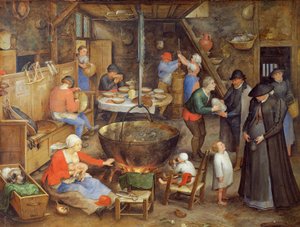 Het bezoek aan de boerderij door Jan the Elder Brueghel