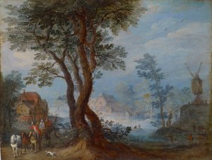 Dorpstafereel met Figuren, ca. 1603