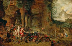 Venus in de smidse van Vulcanus door Jan the Younger (workshop) Brueghel