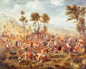 Christus die Jeruzalem binnengaat