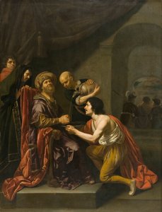 Pilatus wast zijn handen door Jan van Bijlert