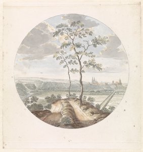 Gezicht op de stad Kleef door Jan van Call (I) (attributed to)