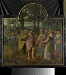 Drieluik met scènes uit het leven van Johannes de Doper door Jan van Coninxloo (II)