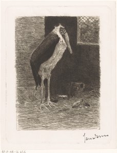 Maraboe door Jan van Essen (signed by artist)