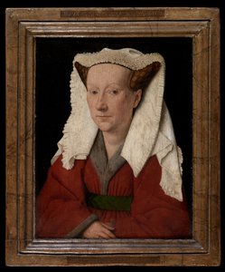 Portret van Margareta van Eyck door Jan van Eyck