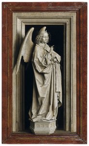 De Annunciatie Diptiek, linker paneel, 1434-1435