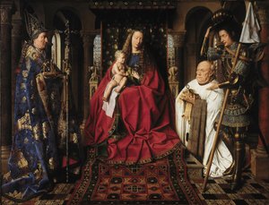 De Madonna met Canon van der Paele, 1436 door Jan van Eyck