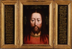Drieluik: Christus als Salvator Mundi