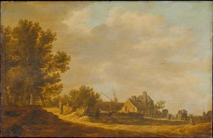 Landschap met herberg
