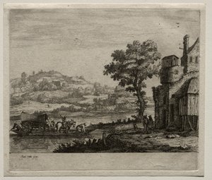De Veerboot door Jan van Goyen