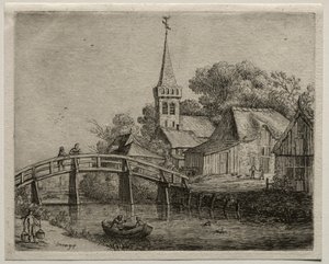 De Houten Brug door Jan van Goyen