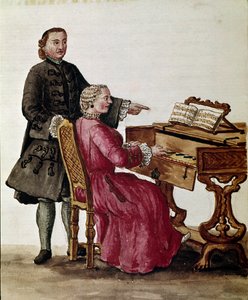 De zanger (De operazanger die piano speelt)