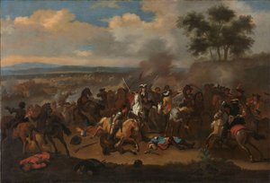 De Slag aan de Boyne, Ierland, tussen koningen James II en Willem III, 12 juli 1690