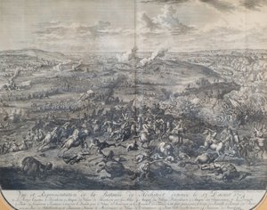 De Slag bij Höchstädt op 13 augustus 1704 door Jan van Huchtenburgh