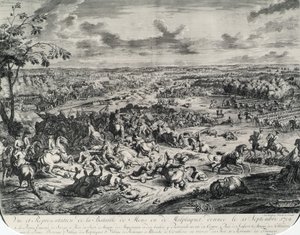 De slag bij Malplaquet op 11 september 1709