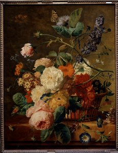 Bloemenmand met vlinders