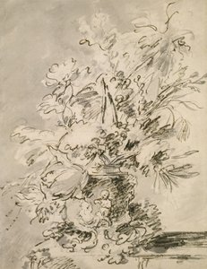 Bloemen in een urn