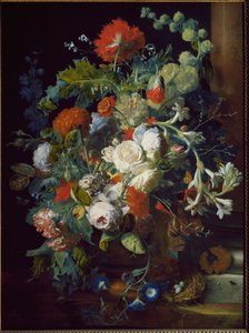 Stilleven. Bloemenmand