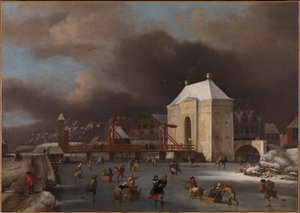 Gezicht op de Heiligewegspoort in Amsterdam, c.1660-80