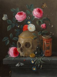 Vanitas stilleven, ca. 1665-1670 door Jan van Kessel