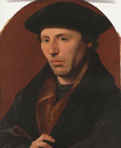 Portret van een Haarlemse burger door Jan van Scorel
