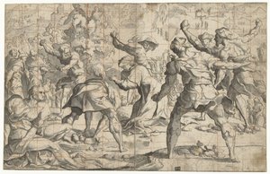 Steniging van Stephanus door Jan van Scorel