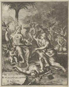 Titelpagina voor: M. Gargon, De eenige troost, 1713 door Jan van Vianen