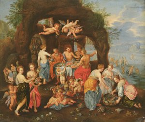 Het Feest van de Goden door Jan van and Balen, Hendrik van Kessel