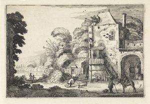 Herberg in een landschap