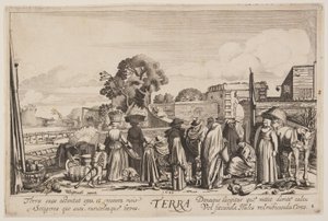 Aarde, uit De vier elementen door Jan van de Velde II