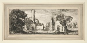 Landschap met een Kasteel in Ruïnes