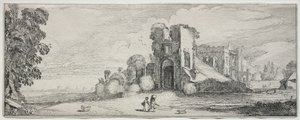 Enkele Aangename Landschappen en Ruïnes van Oude Monumenten: Kasteel Brederode door Jan van de Velde II