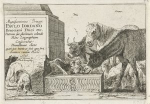 Dieren bij een fontein