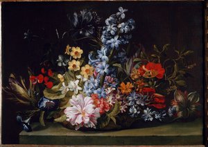 Bloemenmand door Jan van den Hecke