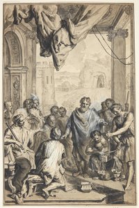 Antieke scène(?) door Jan van den Hoecke