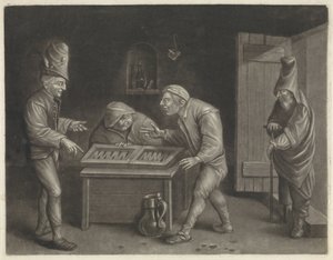 Triktrakspelers door Jan van der Bruggen
