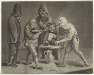 Vijf dwazen door Jan van der Bruggen