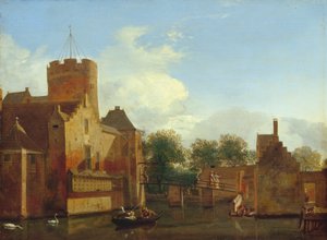Kasteel Loenersloot in Holland, ca. 1665-70 door Jan van der Heyden