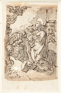 Agonie in de Tuin door Jan van der Straet, called Stradanus