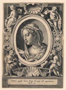 Matigheid, plaat 7 van "VII Virtutim...Imagines" door Jan van der Straet, called Stradanus