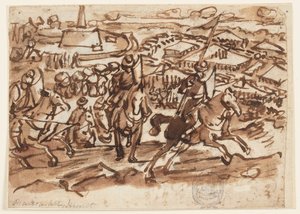 De terugtocht van de Turken na het beleg van Wenen in 1529