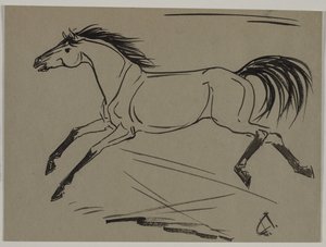 Rennend paard