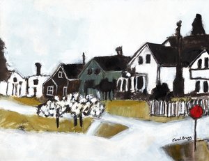 Huizen aan 7th Street, c.2020 door Janel Bragg