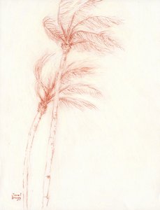 Er was eens een tropische vakantie Palm Trees, ca. 2019 door Janel Bragg