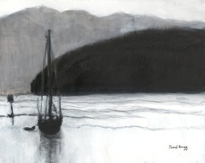 Zeilboot in Anacortes Harbor, ca. 2021 door Janel Bragg